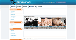 Desktop Screenshot of musculacion.com