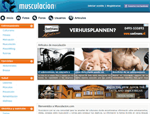 Tablet Screenshot of musculacion.com